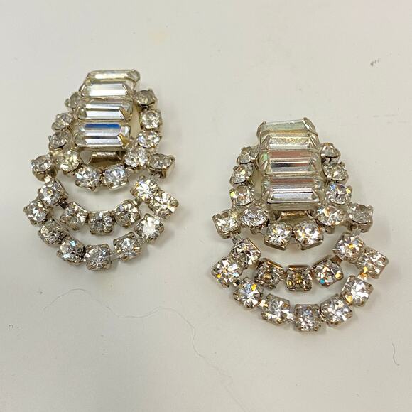 Lot of 10 Rhinestone Sparkly Glam Jewelry Set Necklaces Rings Bracelets Earrings - Picture 7 of 13